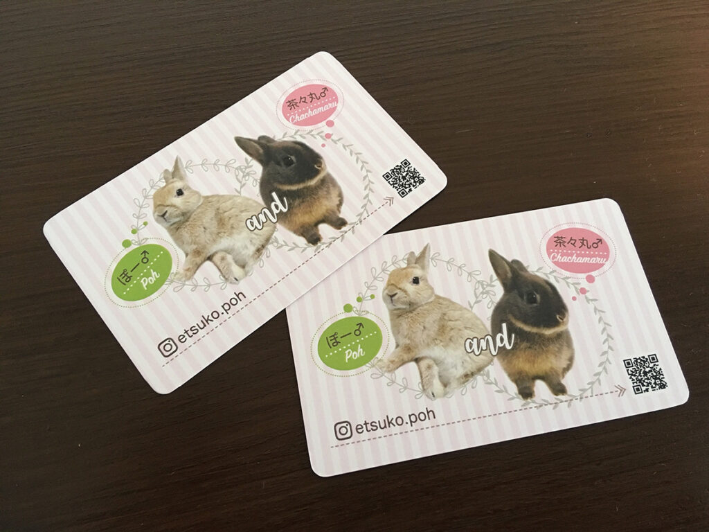 ぽー＆茶々丸ペット名刺