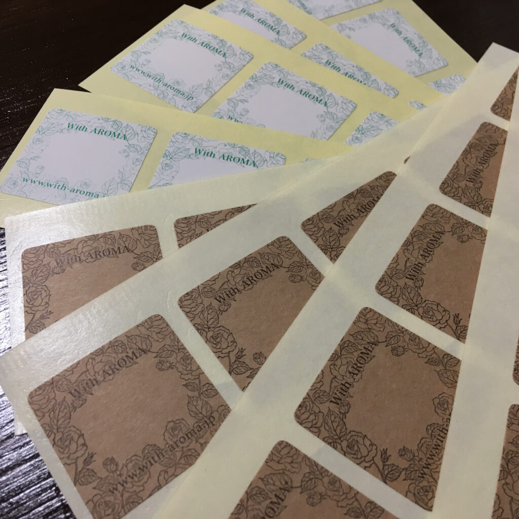 当サロンのボトル用ステッカー